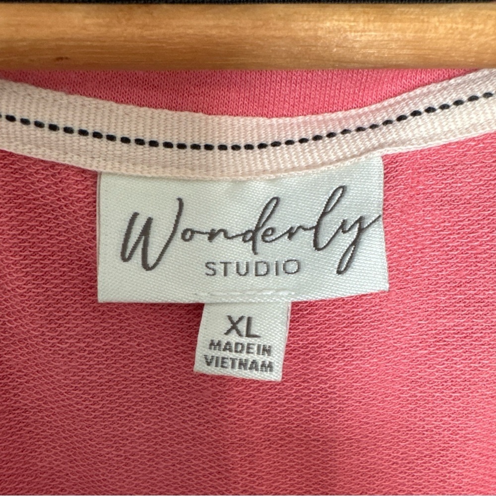 Wonderly Studio Coral Pink Sleeveless Night Gown Pajama Polyester Stretch Sz. XL - Picture 6 of 9